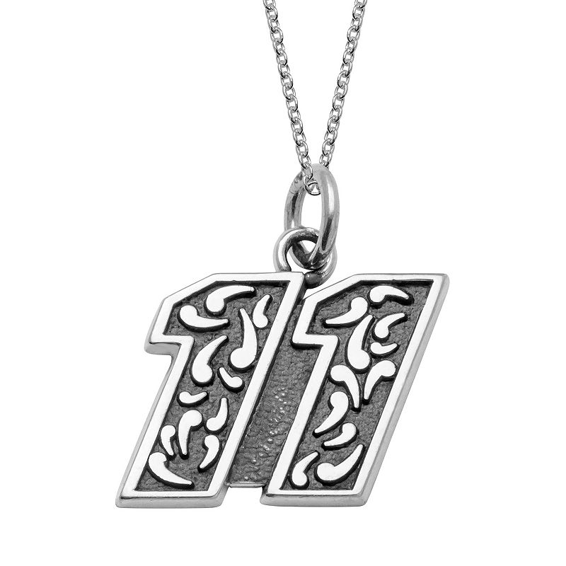 Insignia Collection NASCAR Denny Hamlin 11 Stainless Steel Pendant Nec
