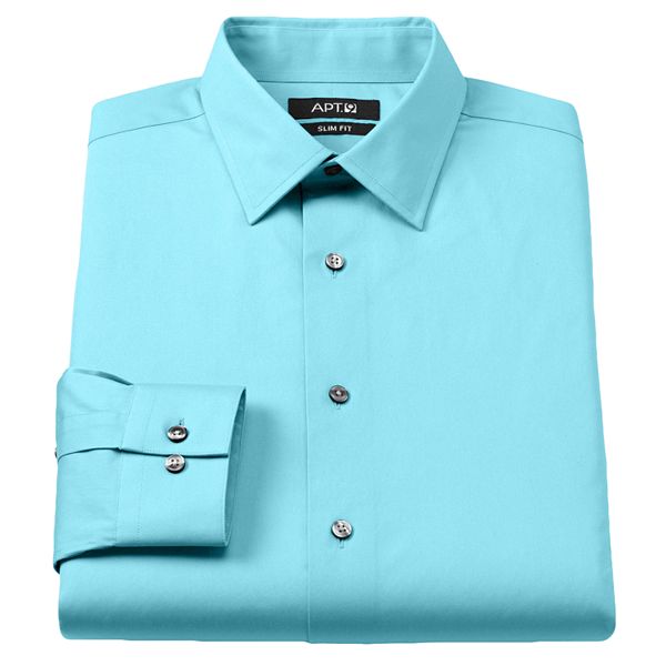 Apt. 9® Slim-Fit Stretch Spread-Collar Dress Shirt - Men