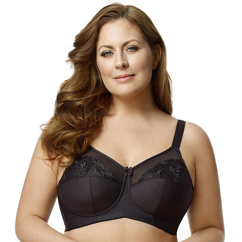 UPC 841676000037 product image for Elila Bra: Embroidered Full-Figure Bra 1301, Women's, Size: 48 B, Oxford | upcitemdb.com