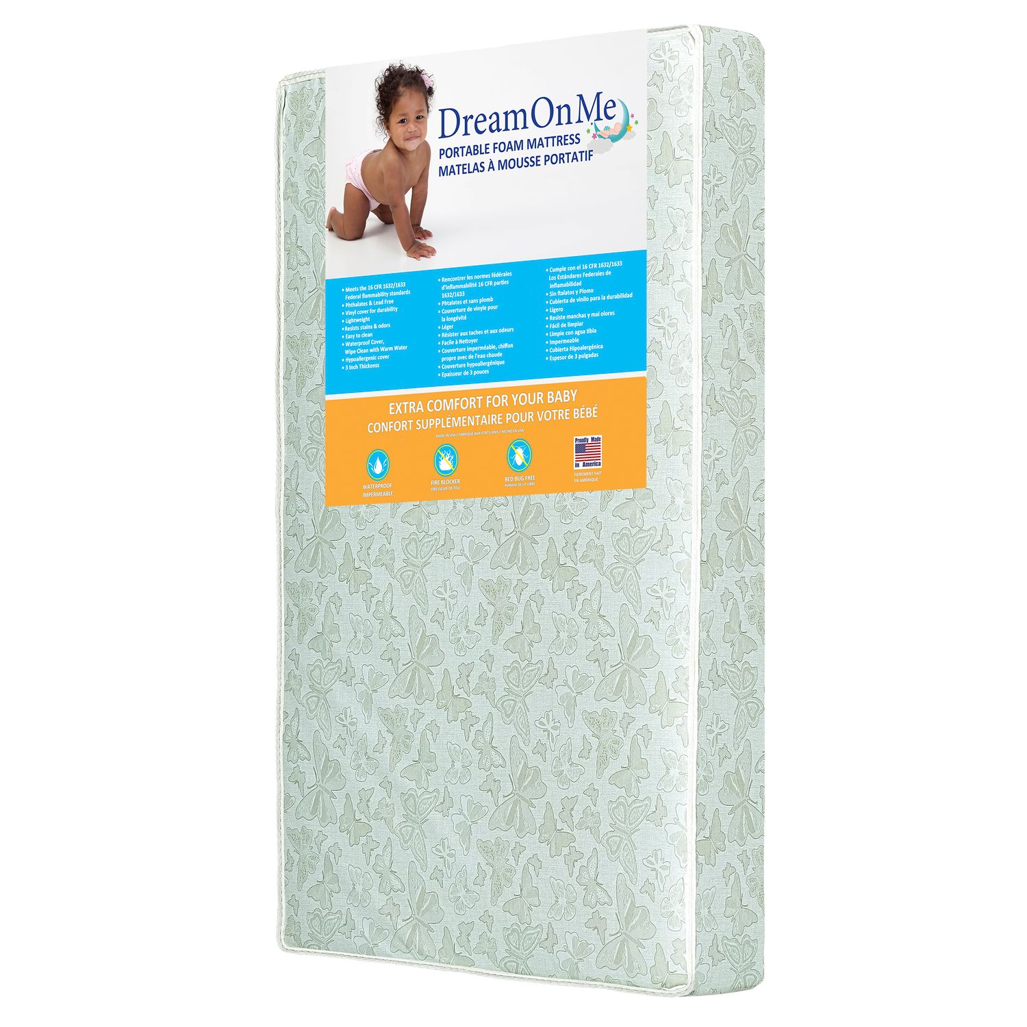 Two-Sided Mini/Portable Crib Foam Mattress