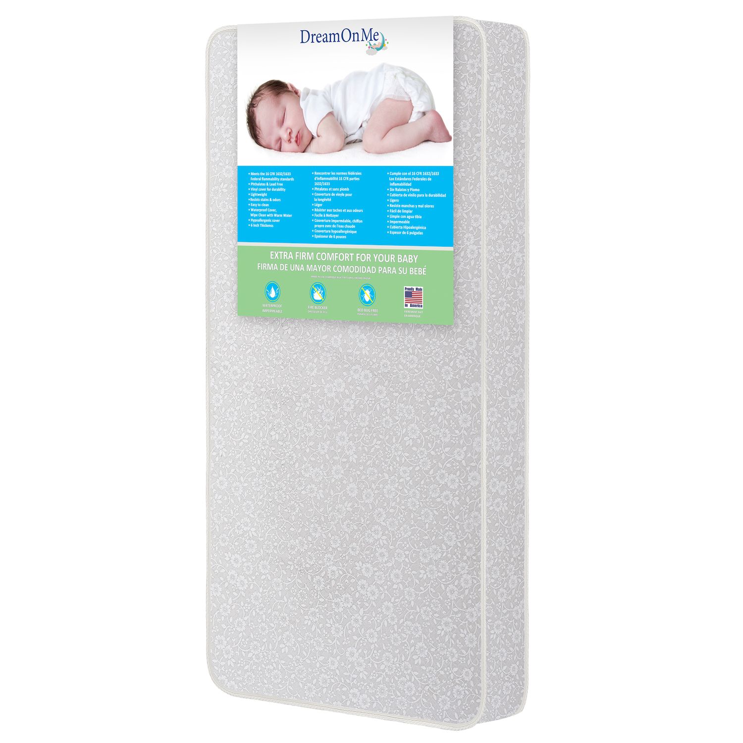 dream on me 2 foam cradle mattress