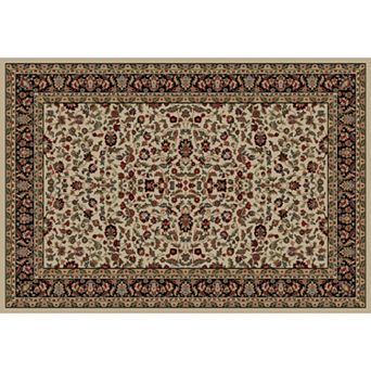 Merinos Kashan Floral Framed Rug
