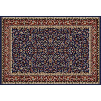 Merinos Kashan Floral Framed Rug