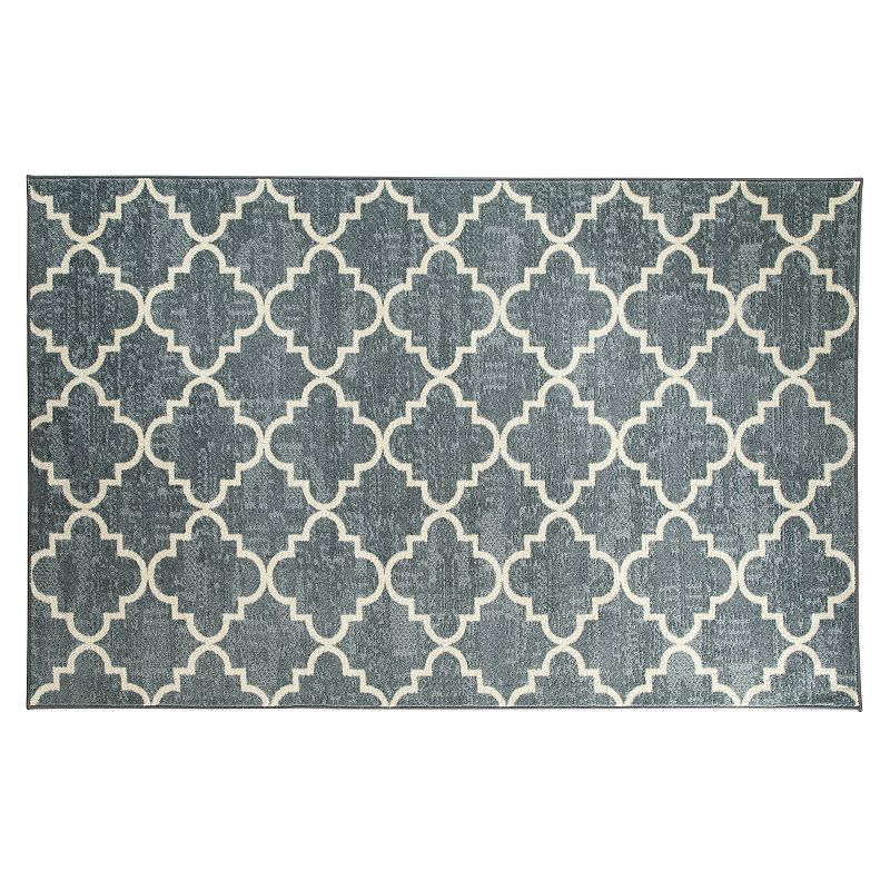 Mohawk Home Fancy Trellis Geometric Rug, Grey, 5X8 Ft