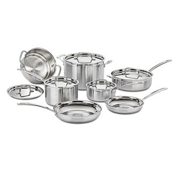 Cuisinart® Multiclad Pro Tri-Ply Stainless 12 pc Cookware Set