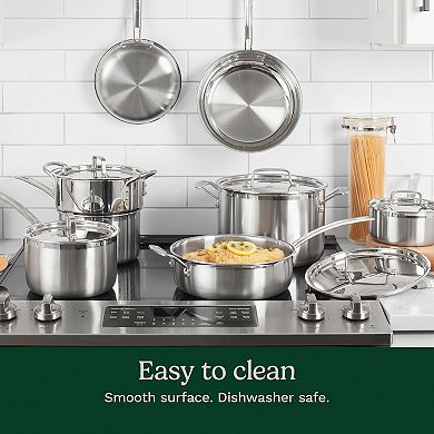 Cuisinart Multiclad Pro Tri-Ply Stainless 12pc Cookware Set