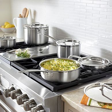 Cuisinart Multiclad Pro Tri-Ply Stainless 12pc Cookware Set