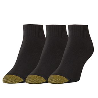 Women's GOLDTOE® 3 pk Ribbed Quarter Socks