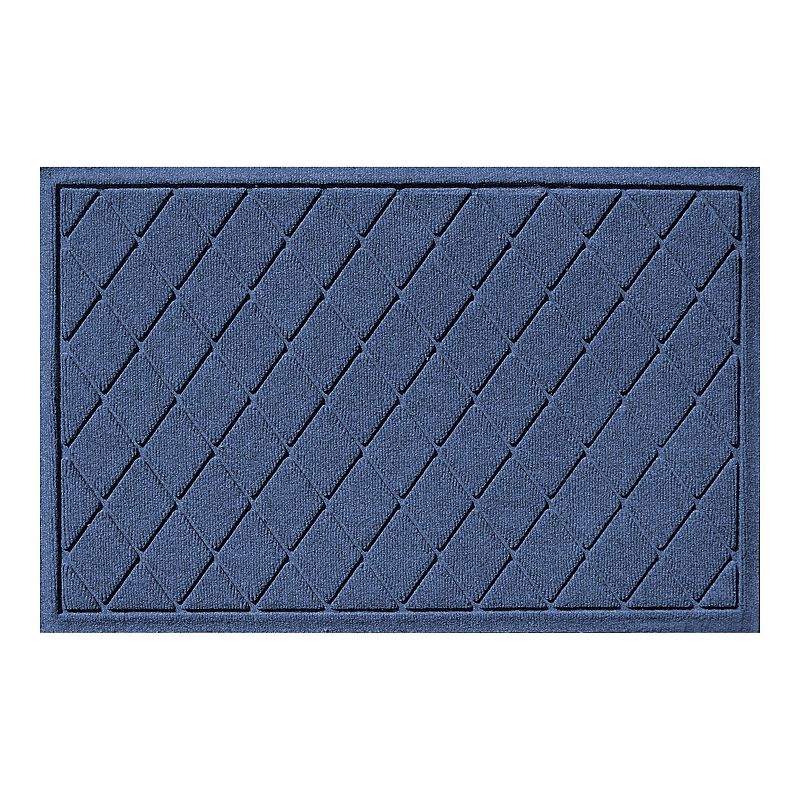 Waterhog Argyle Indoor Outdoor Mat, Blue, 3X5 Ft