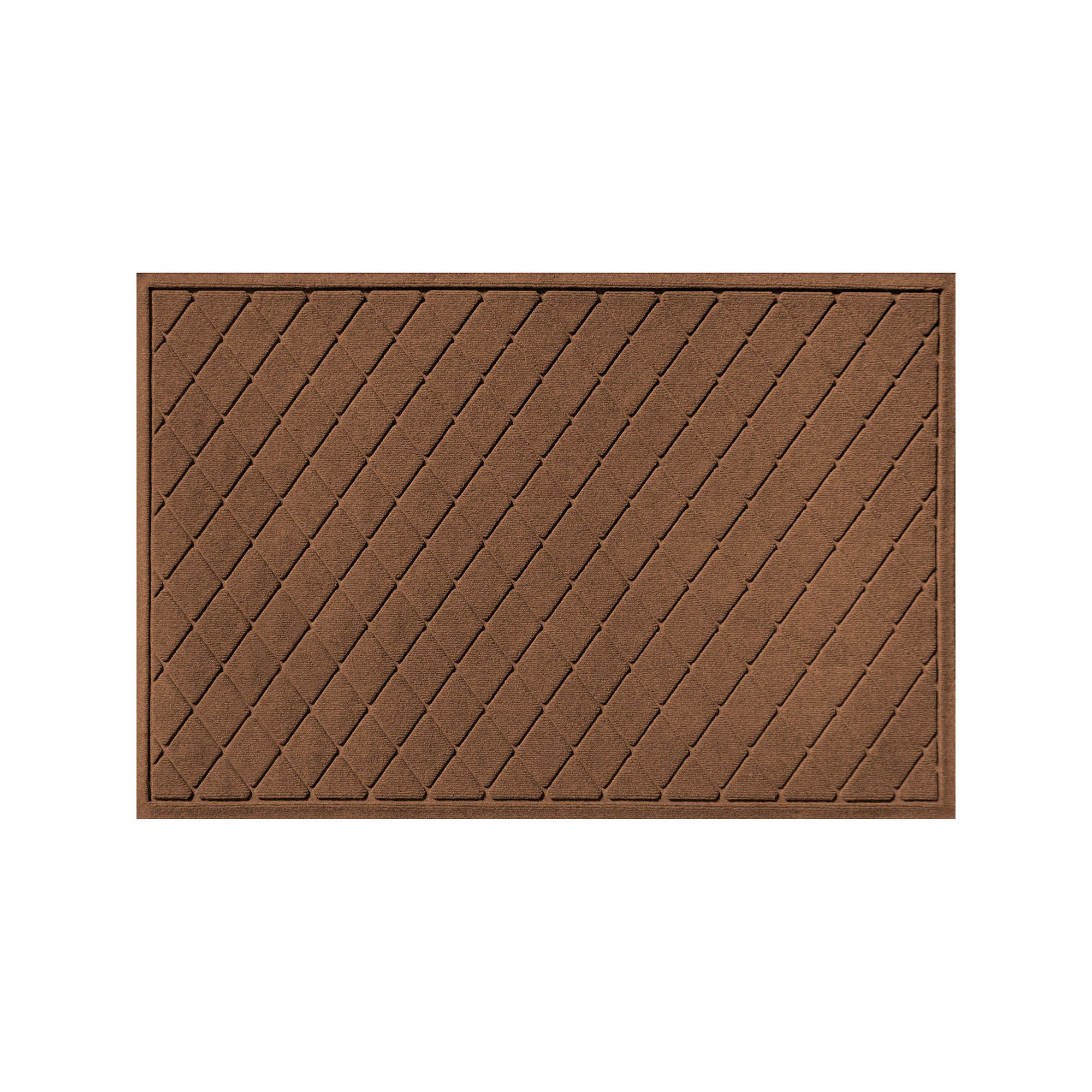 Waterhog Argyle Indoor Outdoor Mat, Dark Brown