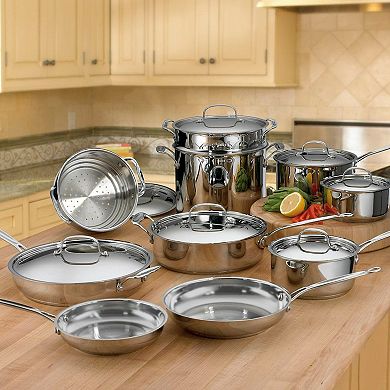 Cuisinart 17-pc. Chef's Classic Stainless Steel Cookware Set