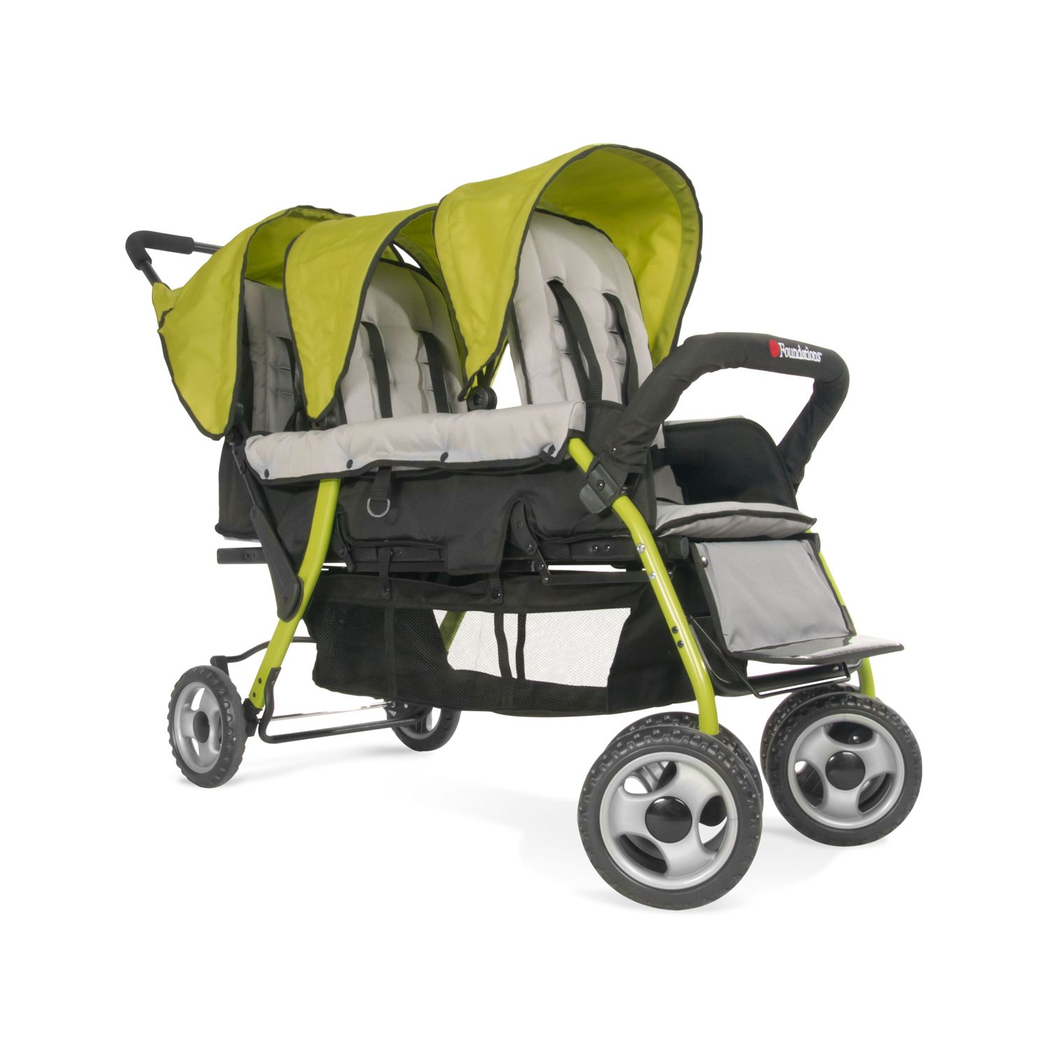 foundations trio triple tandem stroller