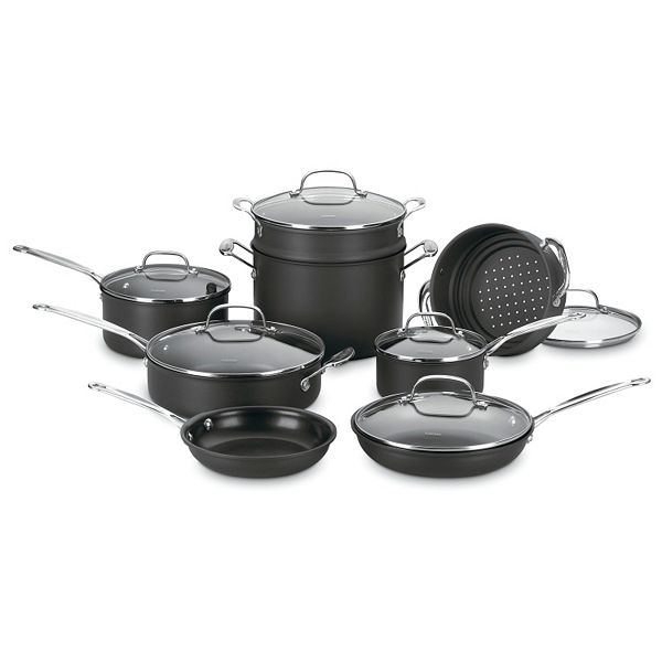 Classic Hard-Anodized Nonstick 14-Piece Cookware Set