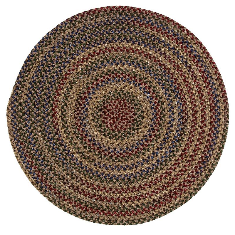 Colonial Mills Woolux Braided Reversible Rug, Brown, 2X7FT OVAL