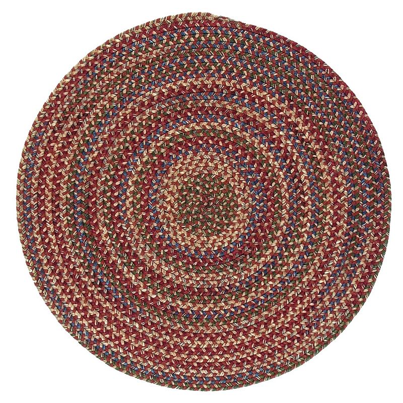 Colonial Mills Woolux Braided Reversible Rug, Red, 2X9FT OVAL