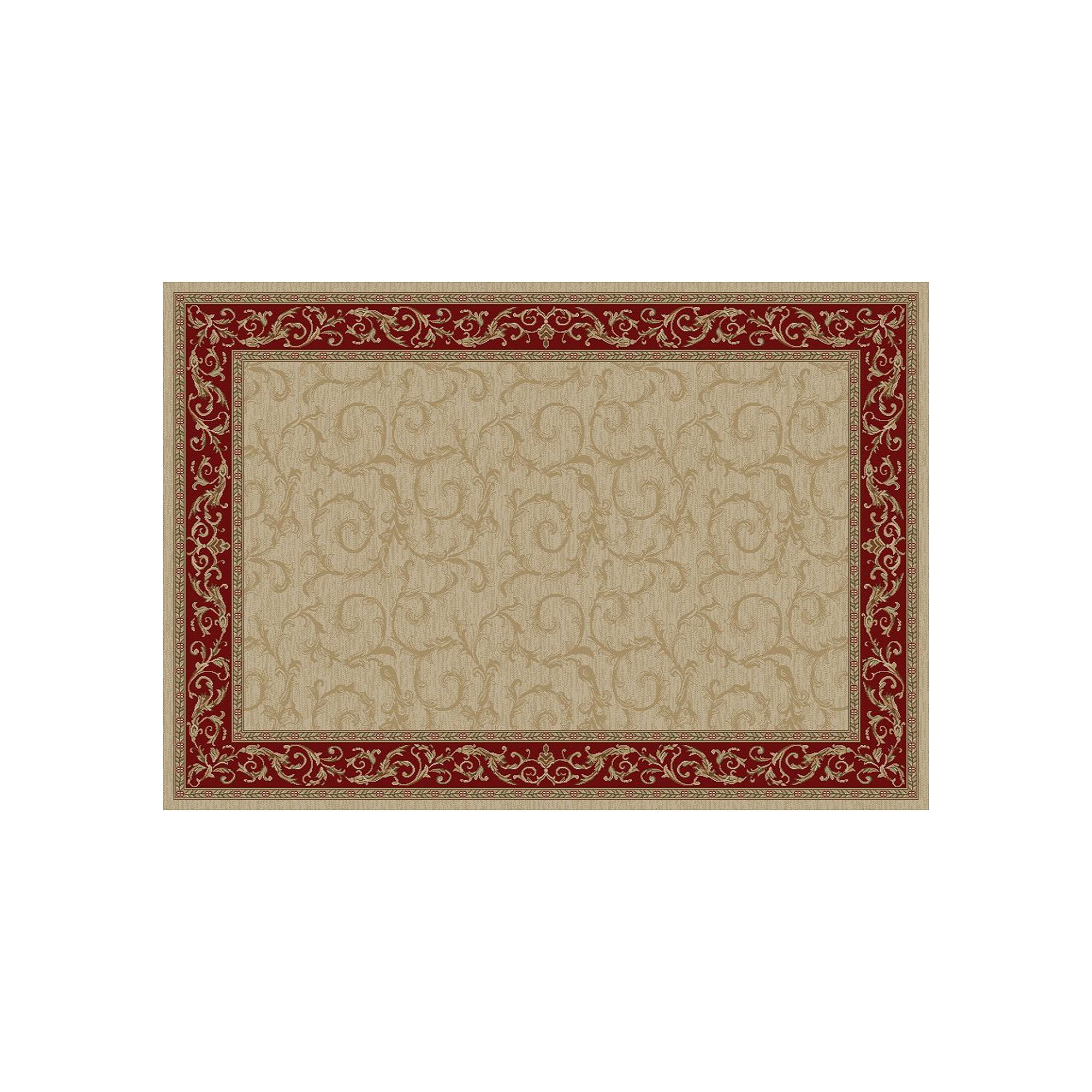 Merinos Veronica Scroll Rug, Ivory