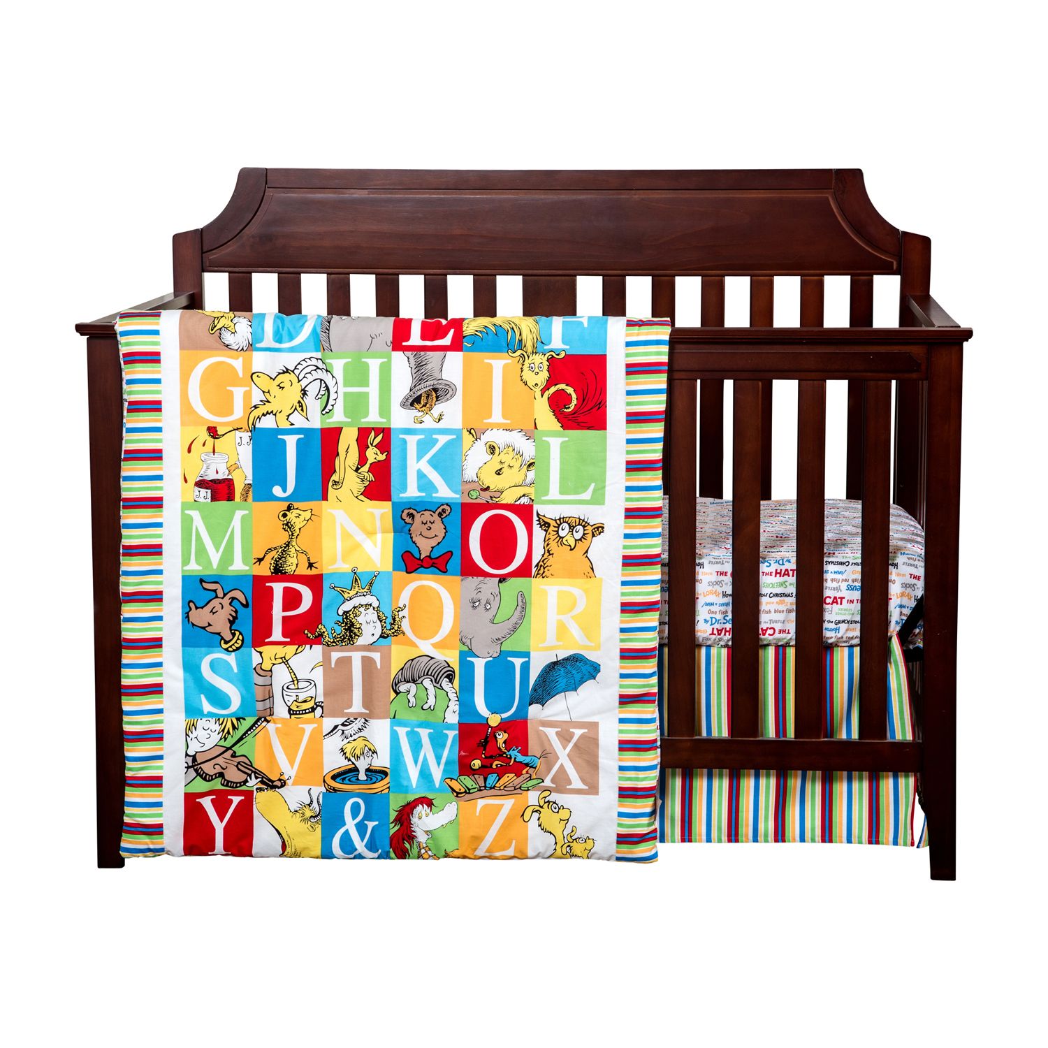 alphabet crib bedding