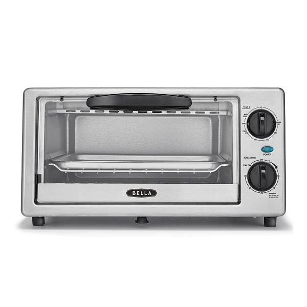 4-Slice Gray Toaster Oven