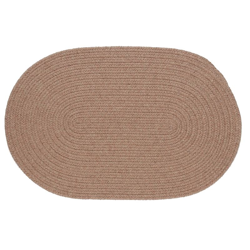 Colonial Mills Middletown Braided Reversible Rug, Brown, 5Ft Rnd