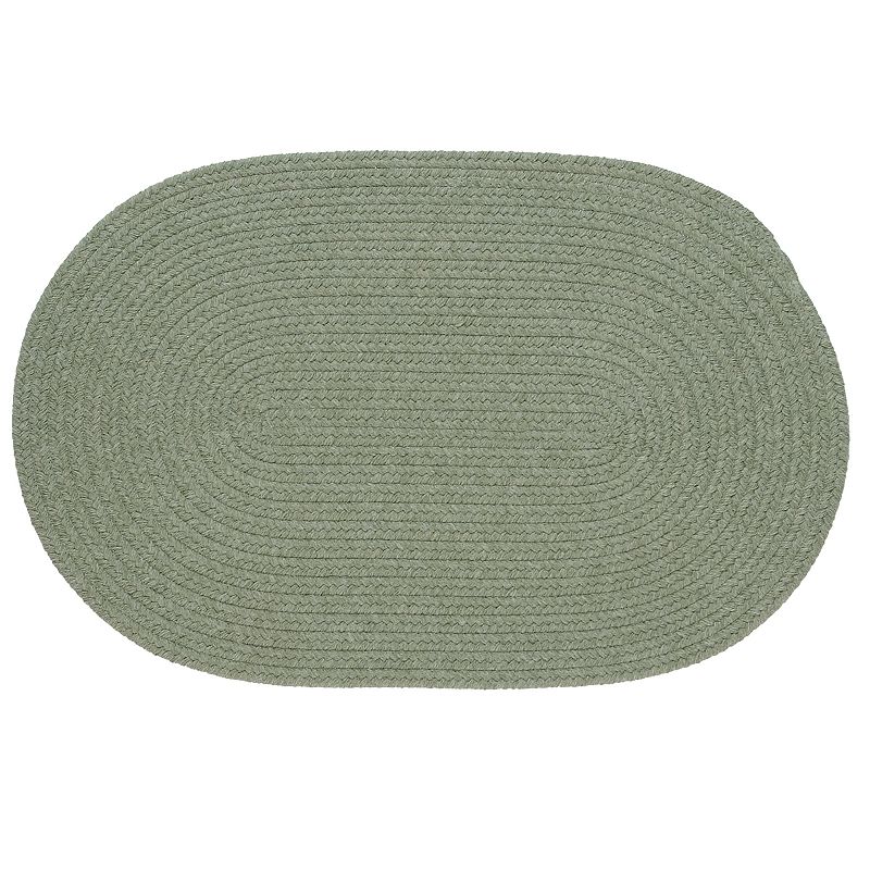 Colonial Mills Middletown Braided Reversible Rug, Green, 5X7 Ft