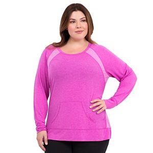 Plus Size Marika Raglan Scoopneck Yoga Tunic