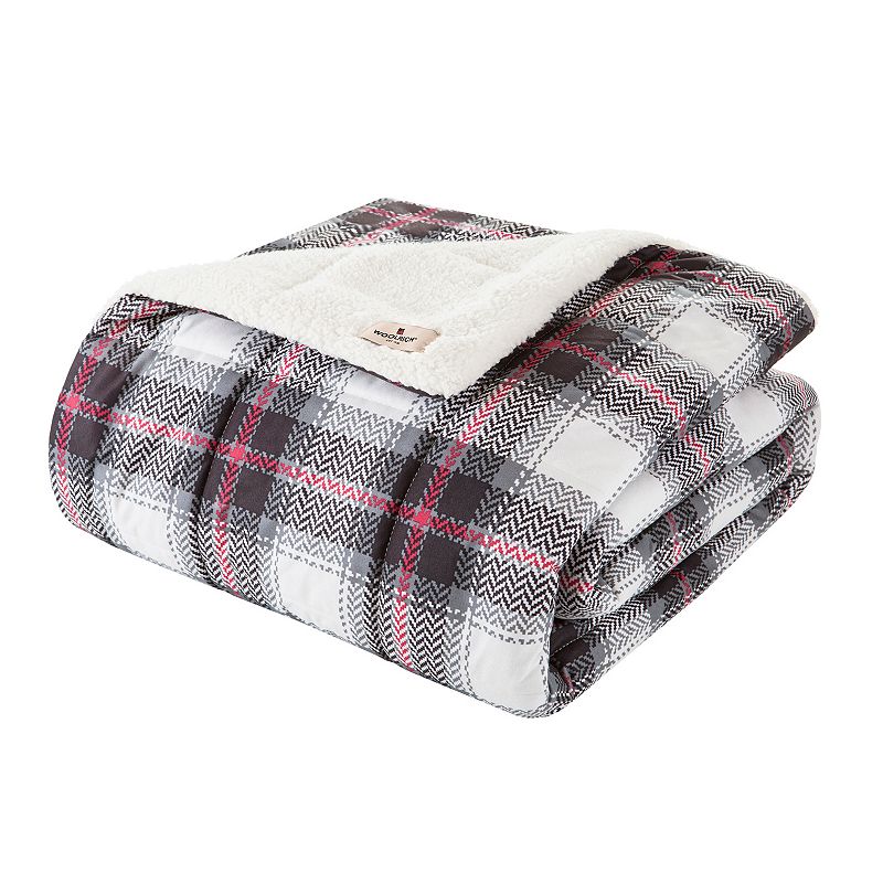 Woolrich Tasha Plaid Sofstpun Down-Alternative Throw,, 50" x 70"