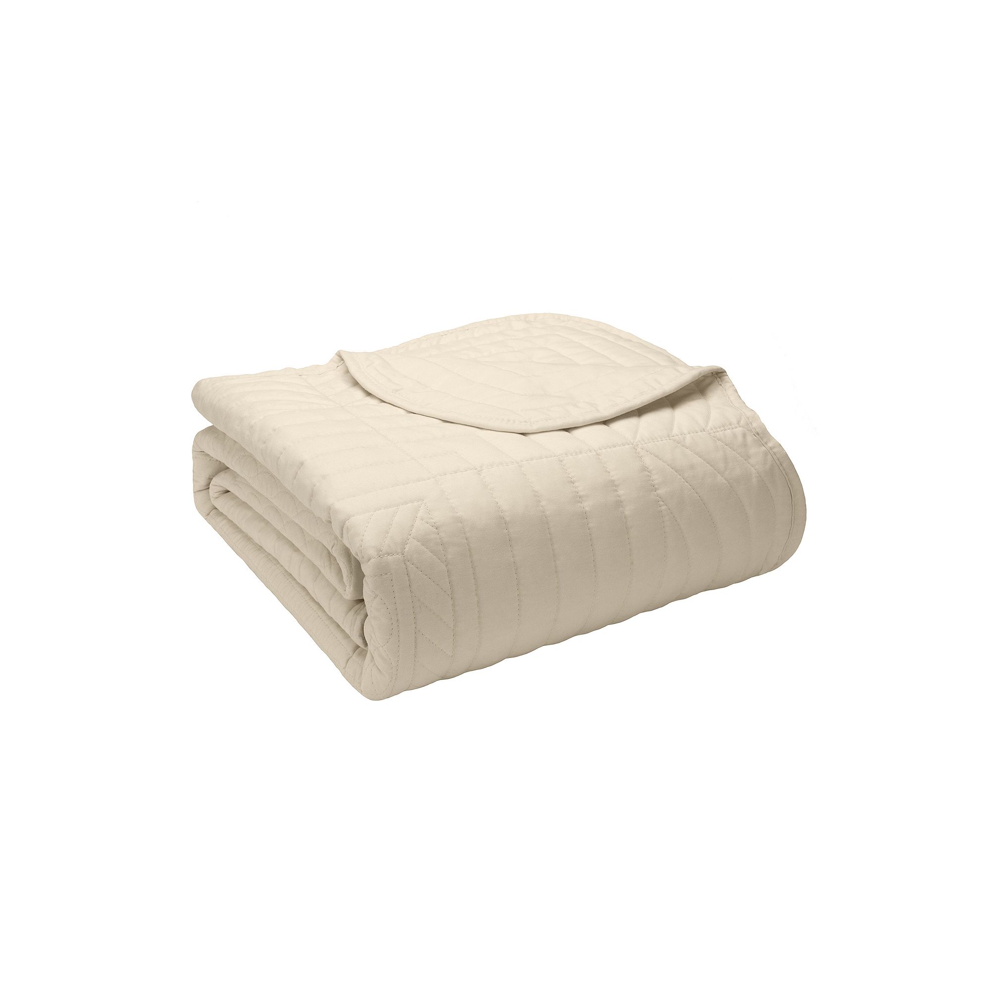 Madison Park Marino Oversized Quilted Throw Blanket with Scalloped Edges, B