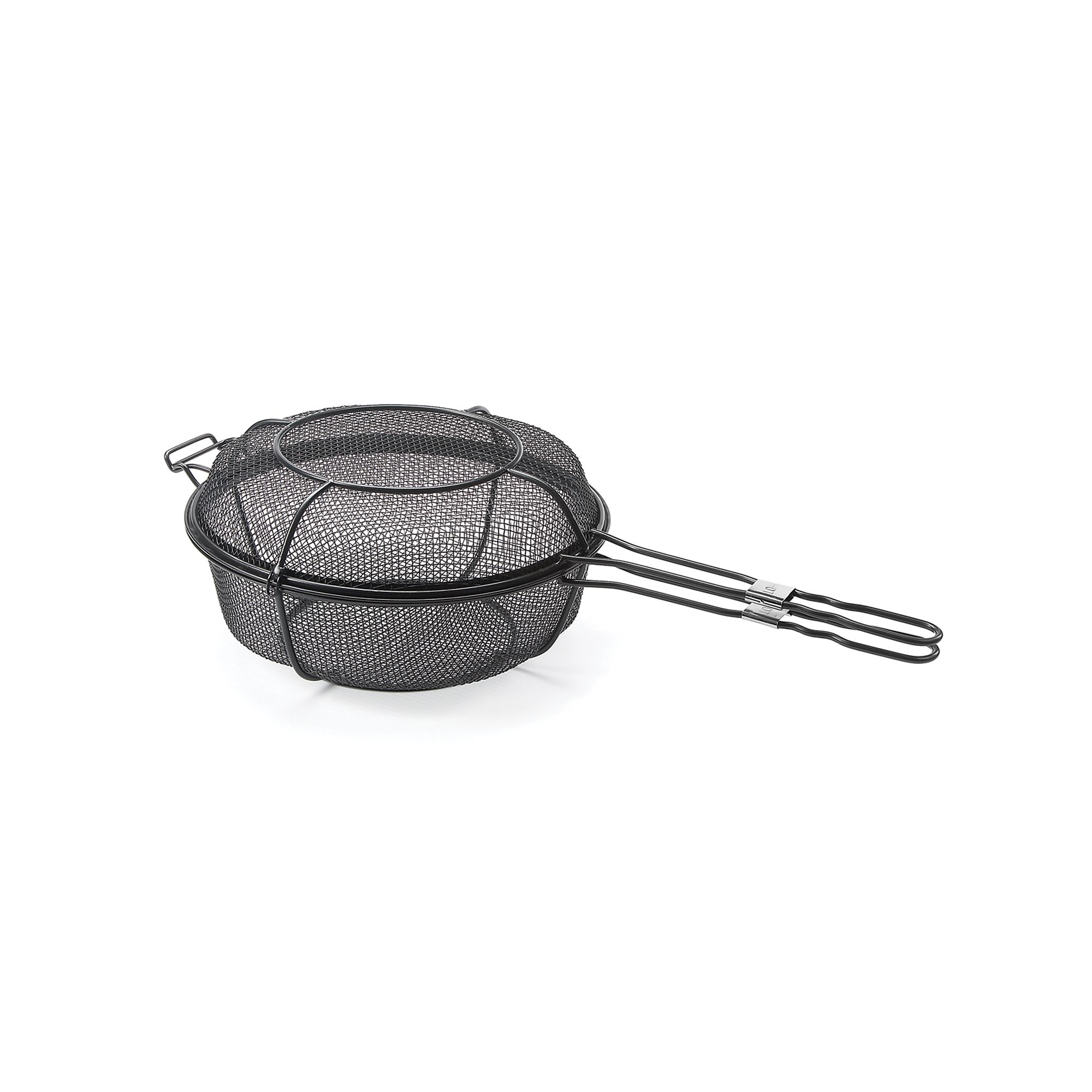 Outset Nonstick Chefs Outdoor Grill Basket & Skillet, Black