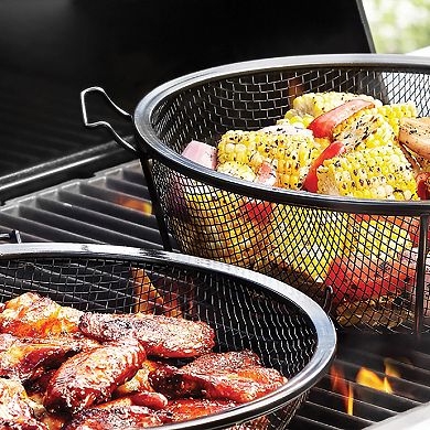 Outset Nonstick Chef's Outdoor Grill Basket and Skillet