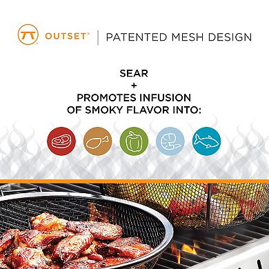 Outset Nonstick Chef's Outdoor Grill Basket and Skillet