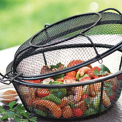 Outset Nonstick Chef's Outdoor Grill Basket and Skillet