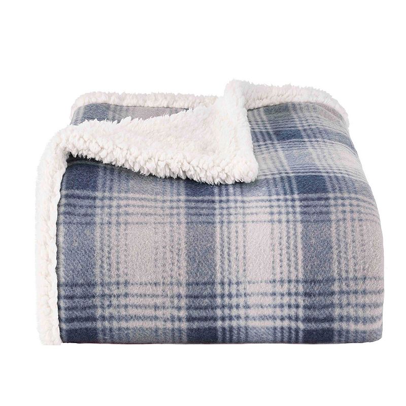 93243101 Eddie Bauer Sherpa Throw, Blue sku 93243101