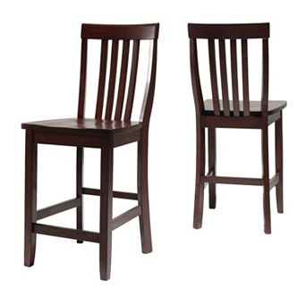 Crosley Furniture 2 pc School House Counter Stool Set