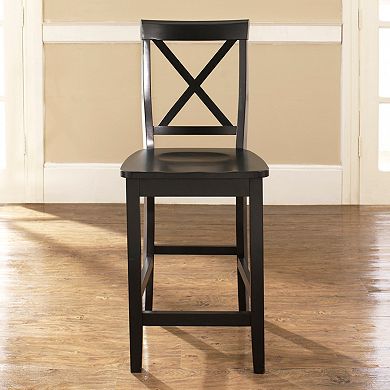 Crosley 2-piece X-Back Counter Chair Set