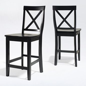 Crosley 2 pc X-Back Counter Chair Set
