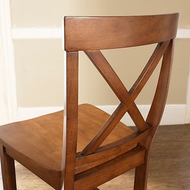 Crosley 2-piece X-Back Bar Chair Set