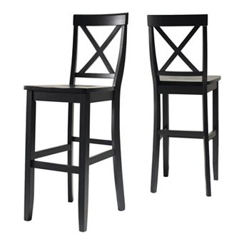 Crosley 2 pc X-Back Bar Chair Set