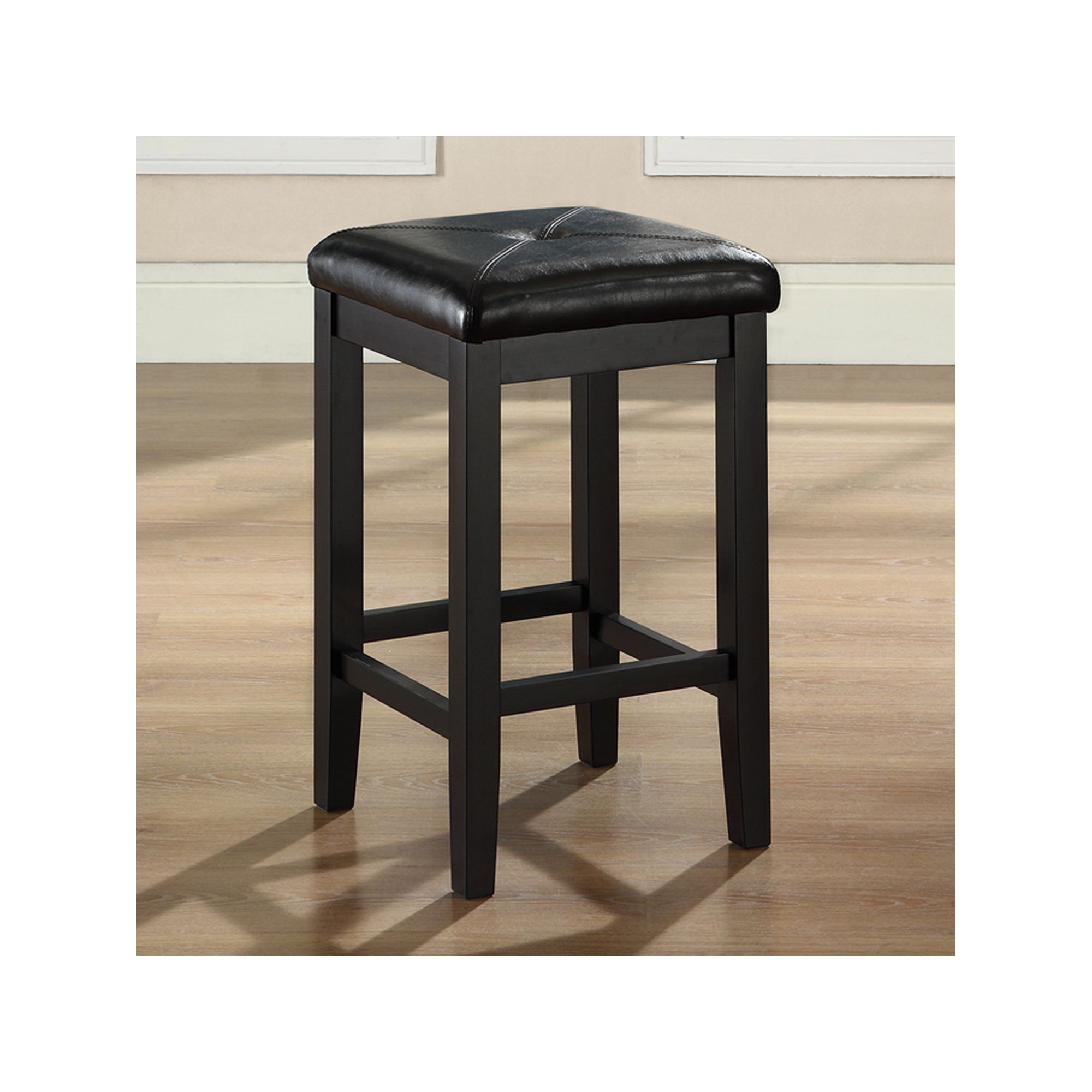 Crosley 2-piece Square Seat Counter Stool Set, Black
