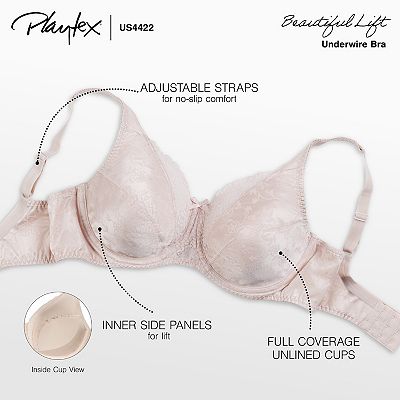 Playtex® Secrets® Lifts & Supports Full Figure Unlined Underwire