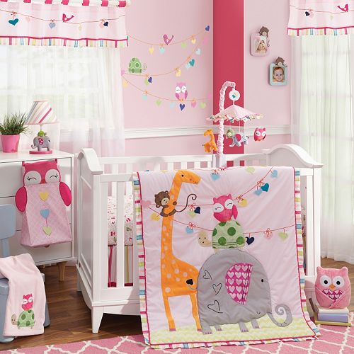 Lambs Ivy Sprinkles 4 Pc Crib Bedding Set