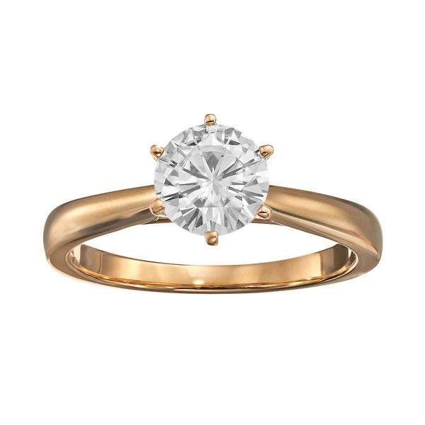 Charles & Colvard 1 Carat T.W. Lab-Created Moissanite 14k Gold ...