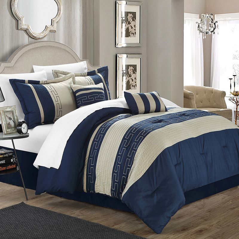 98781584 Carlton 6-pc. Comforter Set, Blue, King sku 98781584