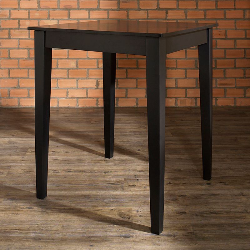 Crosley Furniture Tapered Leg Dining Table, Black