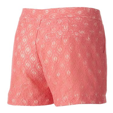 LC Lauren Conrad Pleated Lace Shorts - Women's