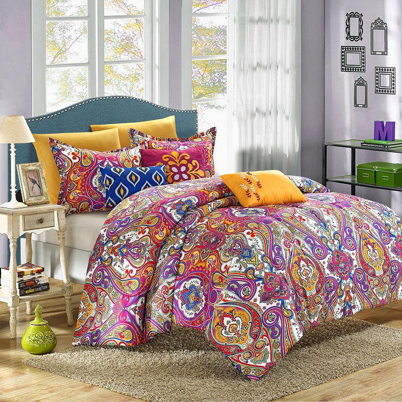 Mumbai 8-pc. Reversible Comforter Set, Blue, King