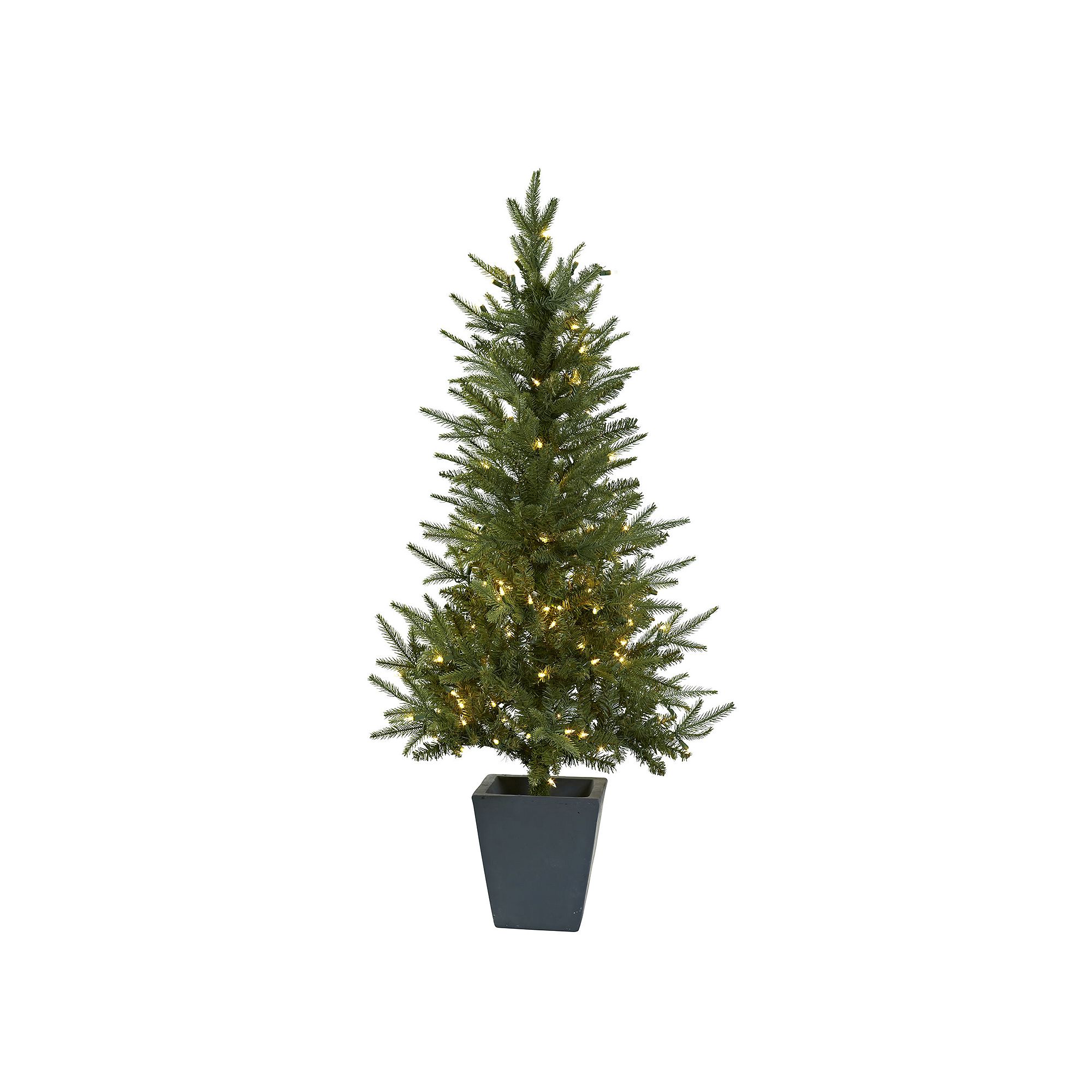 nearly natural 4.5-ft. Pre-Lit Artificial Christmas Tree, Green