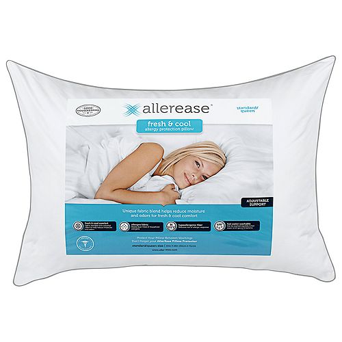 Allerease Fresh & Cool Allergy Protection Pillow - Standard / Queen