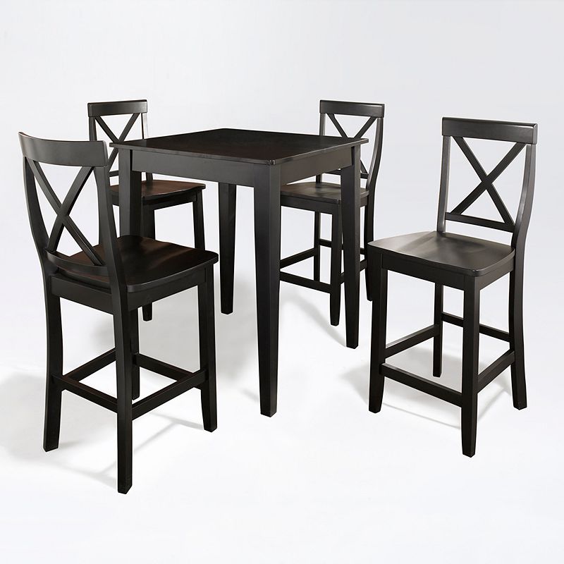 Crosley Furniture 5-piece Tapered Leg Dining Set, Black