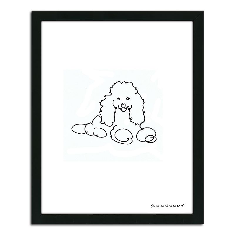 UPC 045635010444 product image for ''Poodle Line Drawing'' Framed Wall Art, Multicolor | upcitemdb.com