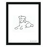 ''Scottish Terrier Line Drawing'' Framed Wall Art